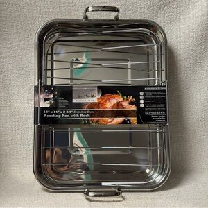 DAVID BURKE Restauranteur
18" × 14" Stainless Steel Roasting Pan With Rack